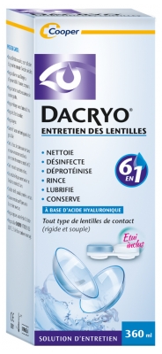 [844FgT8420382] Dacryo Entretien des Lentilles 360 ml