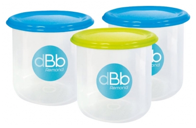 [844FgT8420548] dBb Remond Set de 3 Pots Congélation de 300 ml