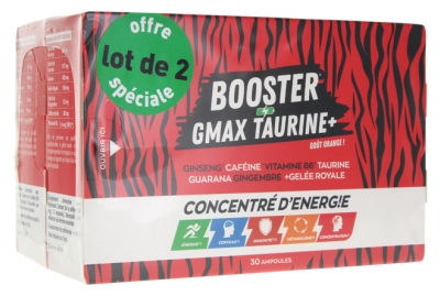 [844FgT8424697] EA Pharma Gmax Taurine+ Lot de 2 x 30 Ampoules