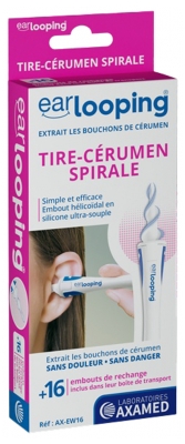 [844FgT8424816] Earlooping Tire-Cérumen Spirale