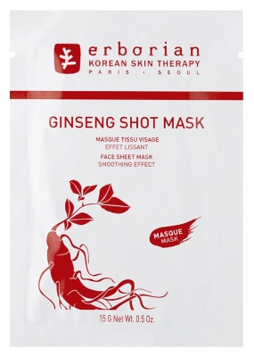 [844FgT8425584] Erborian Ginseng Shot Mask Masque Tissu Visage 15 g