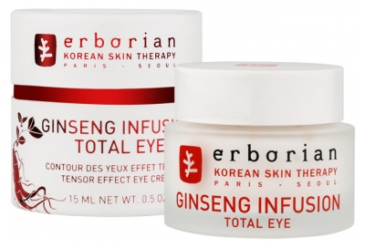 [844FgT8425604] Ginseng Infusion Total Eye Contour des Yeux Effet Tenseur 15 ml Erborian