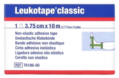 [844FgT8425802] Essity Leukotape Classic Bande Adhésive Non-Elastique 3.75 cm x 10 m