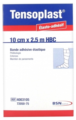 [844FgT8425803] Essity Tensoplast Bande Adhésive Elastique 10 cm x 2.5 m HBC Chair