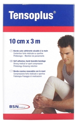 [844FgT8425815] Essity Tensoplus Bande Auto-Adhérente Sécable à la Main 10 cm x 3 m