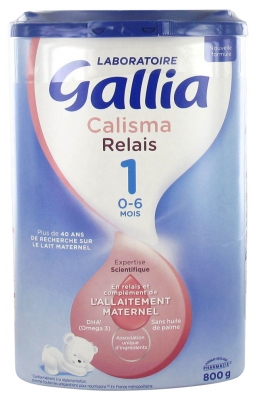 [844FgT8434576] Gallia Calisma Relais 1er Âge 0-6 Mois 800 g