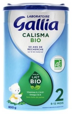 [844FgT8434577] Gallia Calisma 2ème Âge 6-12 Mois Bio 800 g
