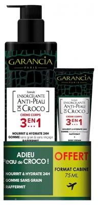 [844FgT8434682] Garancia Ensorcelante Formule Anti-Peau de Croco 3en1 400 ml + Format Voyage 75 ml Offert
