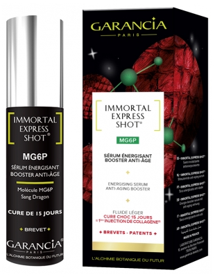 [844FgT8434722] Garancia Immortal Express Shot MG6P Sérum Énergisant Booster Anti-Âge 15 ml