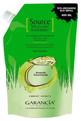 [844FgT8434731] Garancia Source Micellaire Enchantée Eau Démaquillante Micellaire Amande Gourmande Éco-Recharge 400 ml