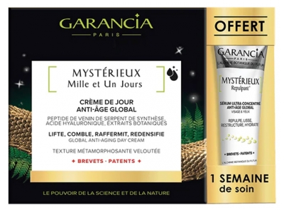 [844FgT8434740] Garancia Mystérieux Mille et Un Jours Crème de Jour Anti-Âge Global 30 ml + Repulpant 5 ml Offert