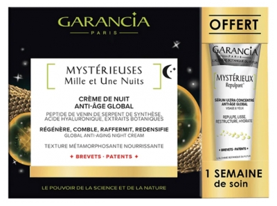 [844FgT8434741] Garancia Mystérieuses Mille et Une Nuits Crème de Nuit Anti-Âge Global 30 ml + Repulpant 5 ml Offert