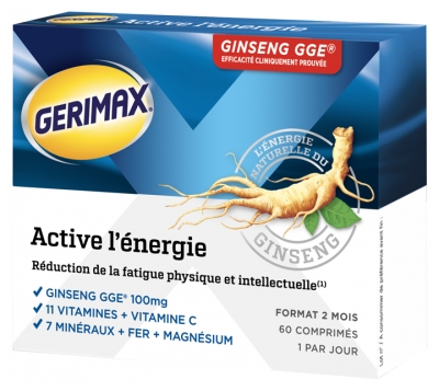 [844FgT8434764] Gerimax Active l'Energie 60 Comprimés