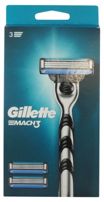 [844FgT8435024] Gillette Mach3 Rasoir + Recharge de 2 Lames