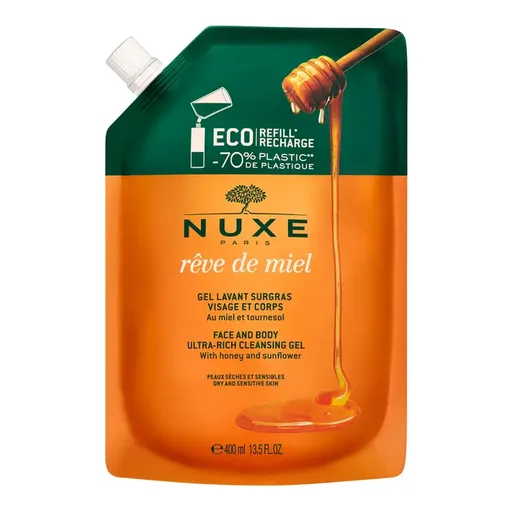 Rêve de Miel Recharge Gel Lavant Surgras 400ml Nuxe