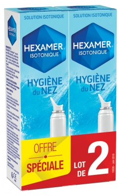 [844FgT8441171] Hexamer Isotonique Hygiène du Nez Spray Jet Doux Lot de 2 x 100 ml