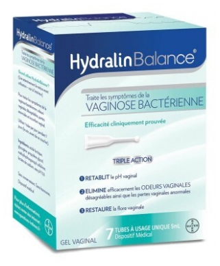 [844FgT8441309] Hydralin Balance Gel Vaginal 7 Tubes x 5 ml