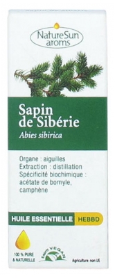 [844FgT8477688] NatureSun Aroms Huile Essentielle Sapin de Sibérie (Abies sibirica) 10 ml