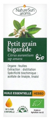 [844FgT8477701] NatureSun Aroms Huile Essentielle Petit Grain Bigarade (Citrus aurantium ssp amara) Bio 10 ml