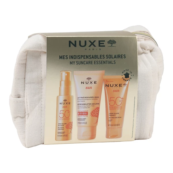 [844FgT8202235] Nuxe trousse Mes Indispensables solaires SPF 50+