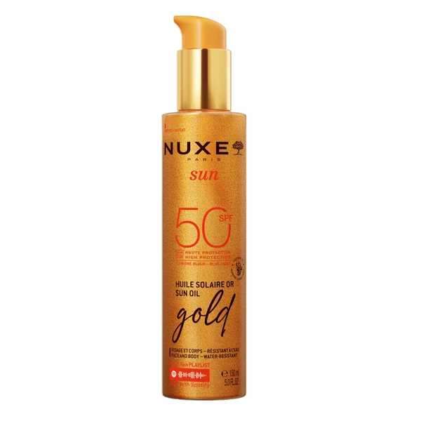 [844FgT8202253] Sun huile solaire Or SPF 50 Nuxe