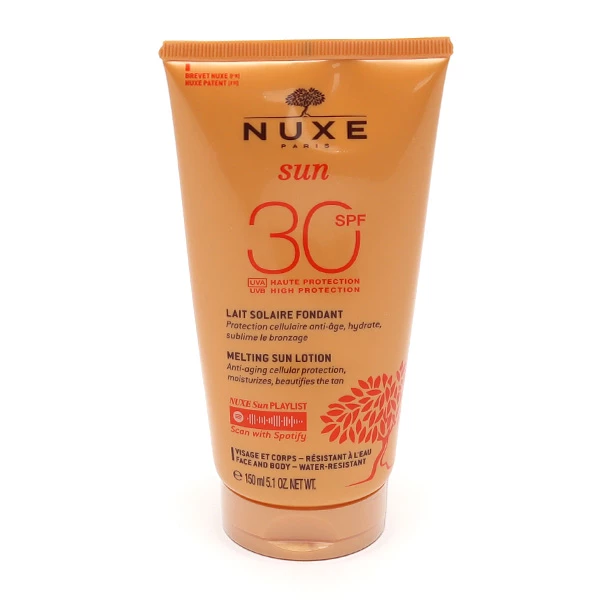 [844FgT8202255] Sun lait solaire fondant SPF 30 Nuxe
