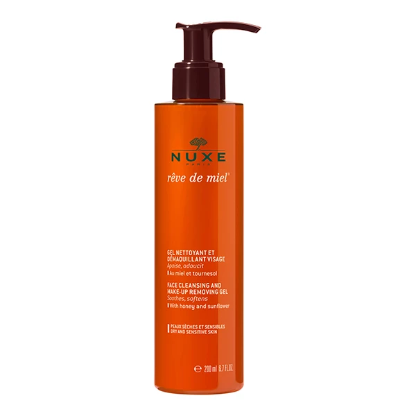 [844FgT8202270] Nuxe Rêve de Miel gel nettoyant démaquillant visage