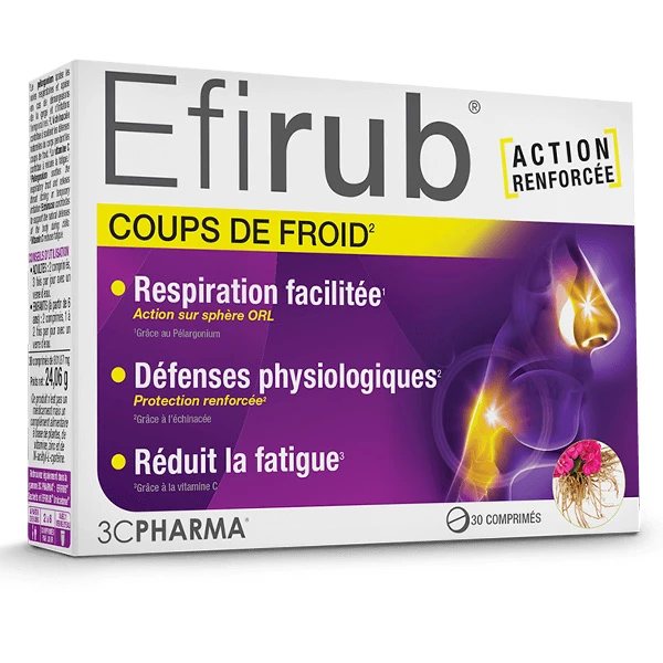 [844FgT8203052] Les 3 chênes Efirub comprimés