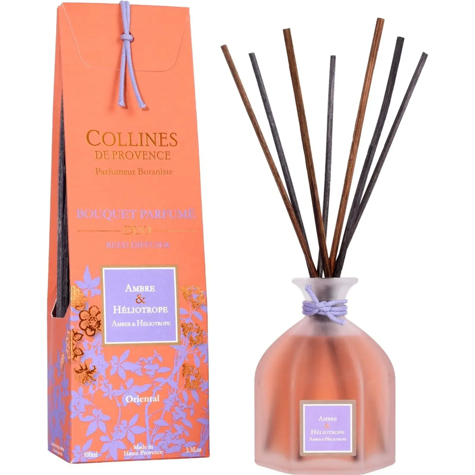 Bouquet Parfumé Ambre & Héliotrope 100ml Collines de Provence