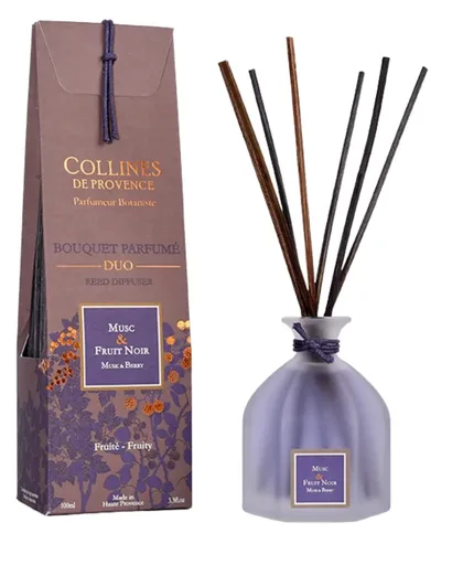 Bouquet Parfumé Musc & Fruit Noir 100ml Collines de Provence