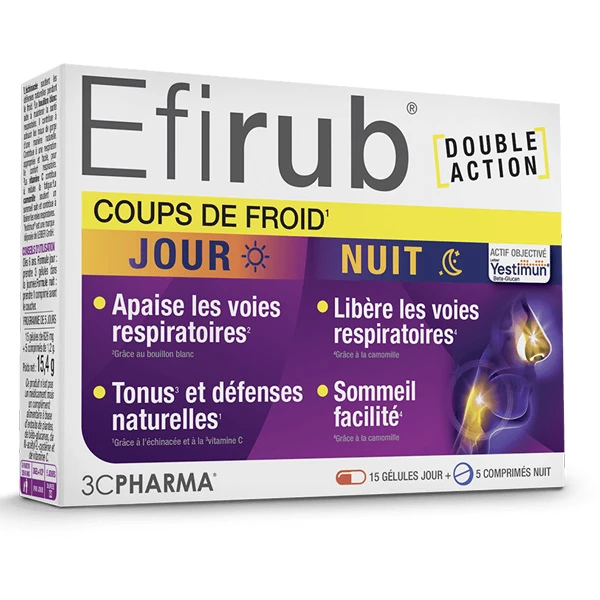 [844FgT8203099] Les 3 chênes Efirub Jour Nuit comprimés