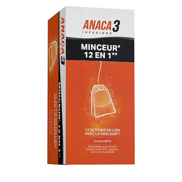 [844FgT8204313] Anaca3 Infusions Minceur 12 en 1 sachets