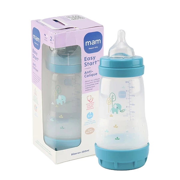 [844FgT8204505] MAM Biberon Easy Start débit moyen 260 ml