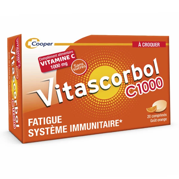 [844FgT8204701] Vitascorbol C1000 Vitamine C comprimés à croquer