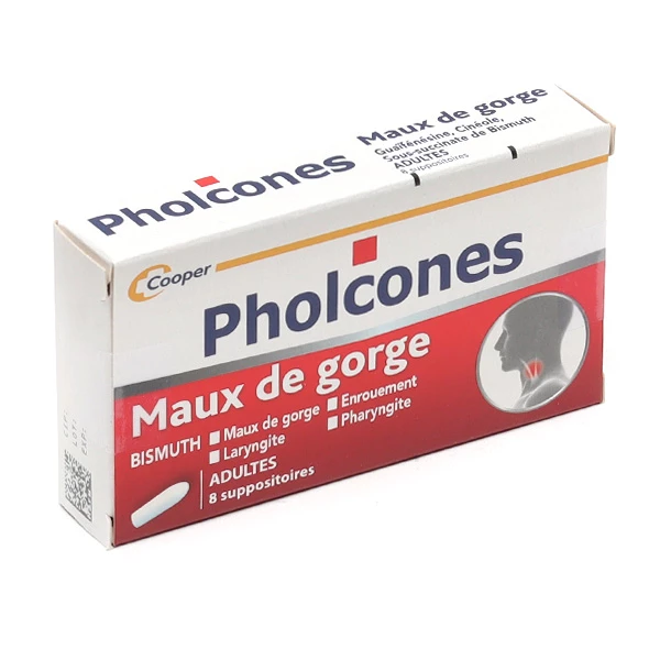[844FgT8204707] Pholcones suppositoire Mal de gorge