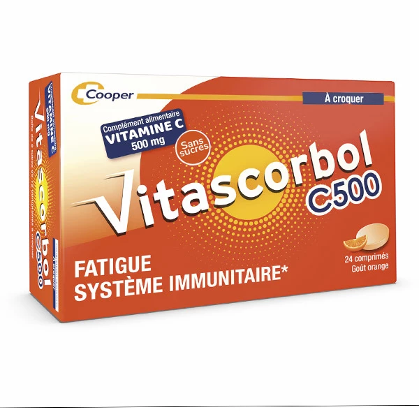 [844FgT8204714] Vitascorbol Vitamine C 500 mg comprimés à croquer