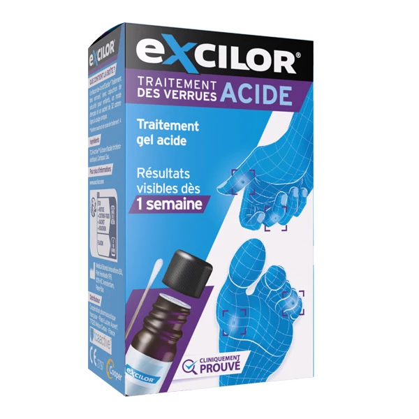 [844FgT8204747] Excilor Traitement des verrues Acide gel