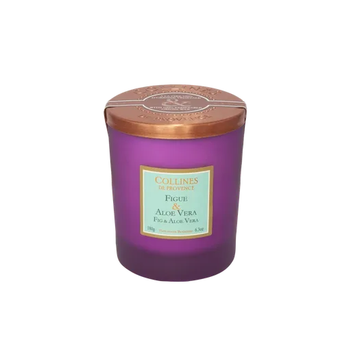 Collines de Provence Bougie Parfumée Figue & Aloe Vera 180g
