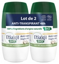 Déodorant Anti-Transpirant Végétal Bio 48H Roll-On Lot de 2 Etiaxil Cooper